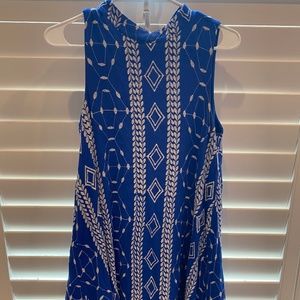 Peach Love Blue Dress